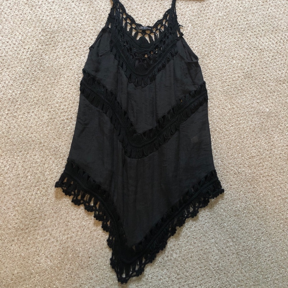 black lace swimsuit cover up